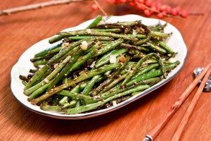 Szechuan-style green beans